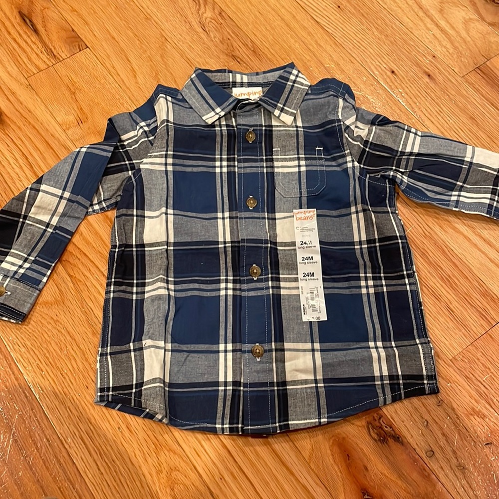 Jumping Beans 24 months plaid button down